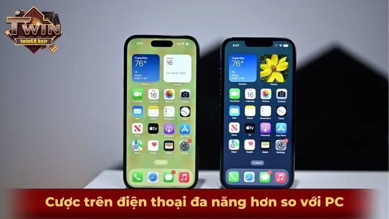 Cược trên điện thoại đa năng hơn so với PC